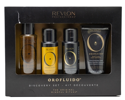 Body Elixer, Revlon Care Discovery Conditioner, OROFLUIDO Shampoo, Set: